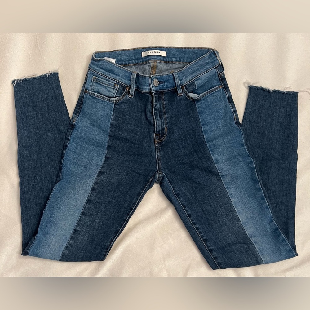 Pacsun Women’s Size 24 High-rise Blue Two-toned Jeggings
